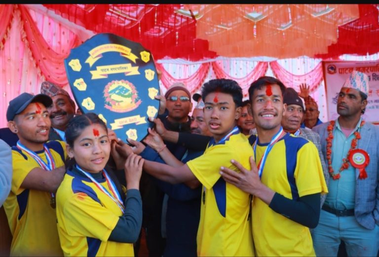 पाटन नगर स्तरिय रनिङ शिल्डको उपाधी कृष्ण माविले जित्यो