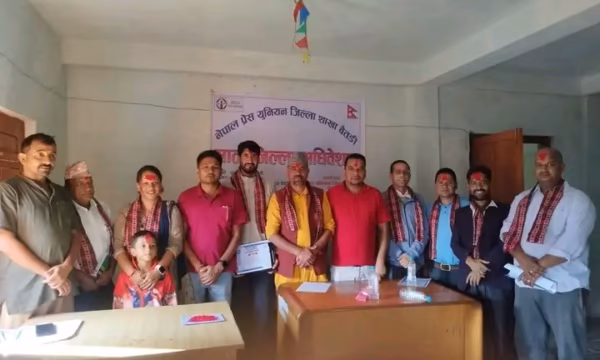 नेपाल प्रेस युनियन बैतडीको अध्यक्षमा केशव भट्ट निर्वाचित